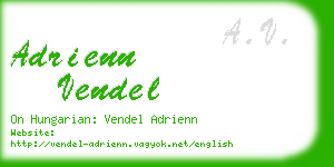 adrienn vendel business card